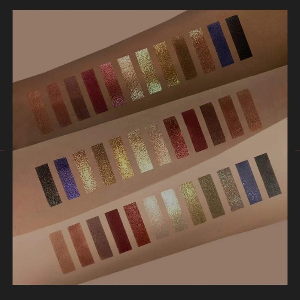 Lavaa Beauty Sunset Palette 12 shades matte, shimmer, & glitter.